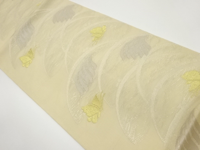 JAPANESE FUKURO OBI FOR SUMMER / WOVEN BUTTERFLY